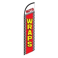 Auto Wraps Feather Flag