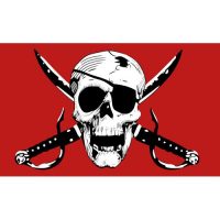 Crimson Pirate Flag