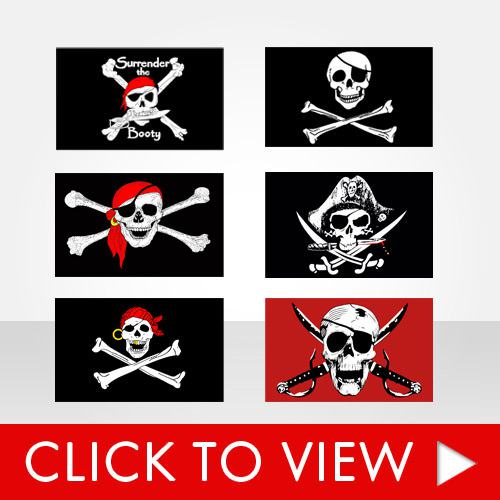 3x5 Stock Pirate Flags