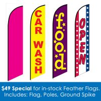 $55 Feather Flag Special