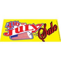 4th of July Sale windshield banner