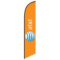 AT&T Wireless orange Feather Flag