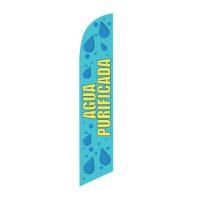 Agua Purificada Feather Flag