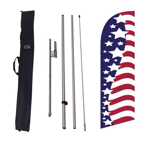 Our popular small American glory feather flag is great for outdoor decorations