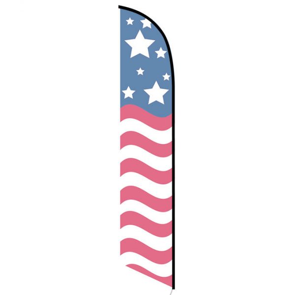 American Glory (stars top) Feather Flag