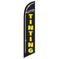 Auto Tinting Black Banner Flag