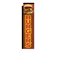 Burgers Advertising Rectangle Banner Flag