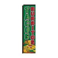 Tacos Burritos Rectangle Flag