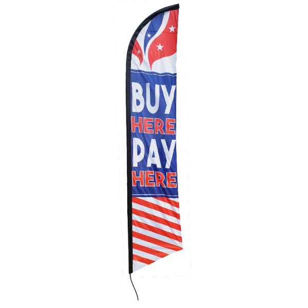 Buy Here Pay Here Feather Flag FFN-5848