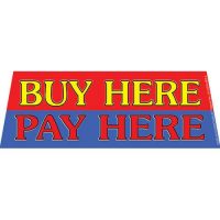 Buy Here Pay Here windshield banner