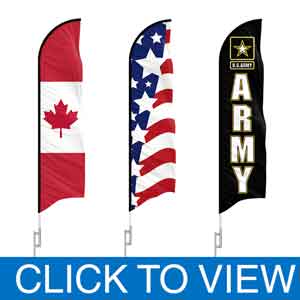 Country and State Feather Flags | In-Stock Advertising Banners | Cheap