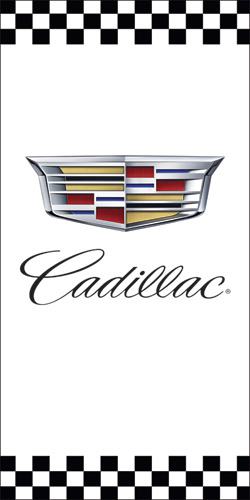 Sample Cadillac auto dealership light pole banner design