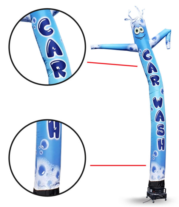 Car wash-bubbles-air-inflatable-tube-man-18ft-details