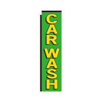 Green Car Wash Rectangle Flag