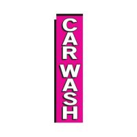 pink Car Wash rectangle flag