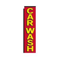 red Car Wash rectangle flag