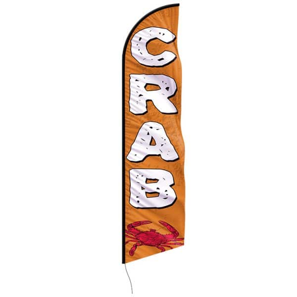 Crabs-feather-flags---custom-12ft-feather-flags