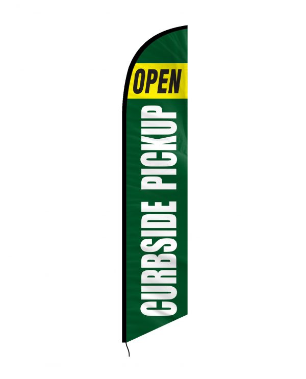 Curbside Pickup Feather Flag Single Sided_FFN-CP-02453 Front Side