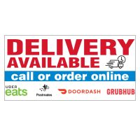 Delivery Available Vinyl Banner