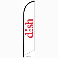 Dish Network Feather Flag