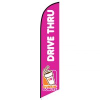 Dunkin Donuts Drive Thru Feather Flag