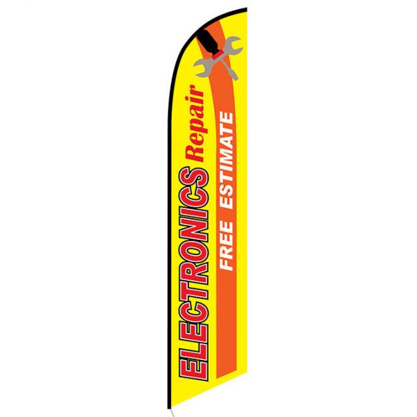 Electronics Repair Free Estimate feather flag