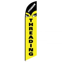 Eyebrow Threading feather flag