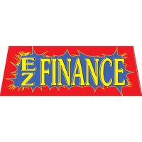 EZ Finance  Red windshield banner