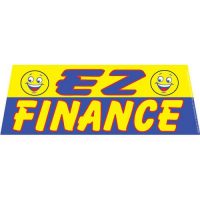 EZ Finance Yellow windshield banner