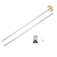 3×5 Flag Pole with Eagle Top, Mount and Screws Included, Compatible with 2×3′ Flags