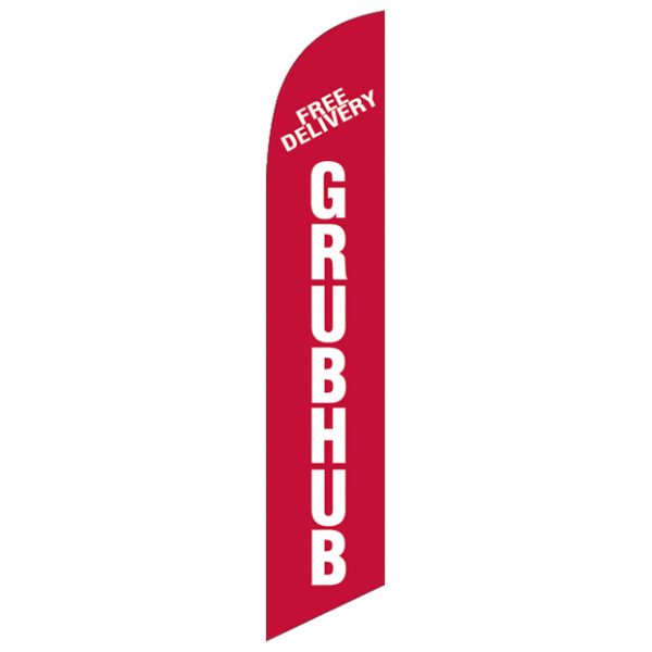 Free Delivery GrubHub-Feather-Flag-FFN-99967