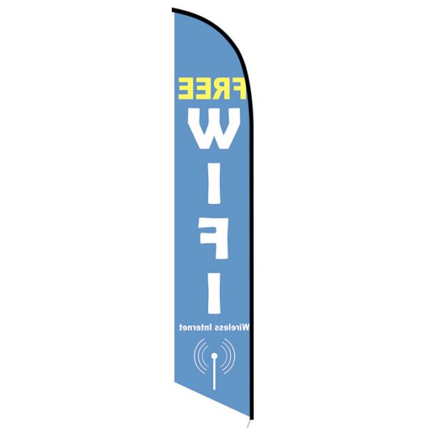 Free Wifi Feather Flag