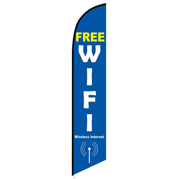 Free Wifi Feather Flag