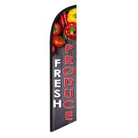 Fresh Produce Feather Flag