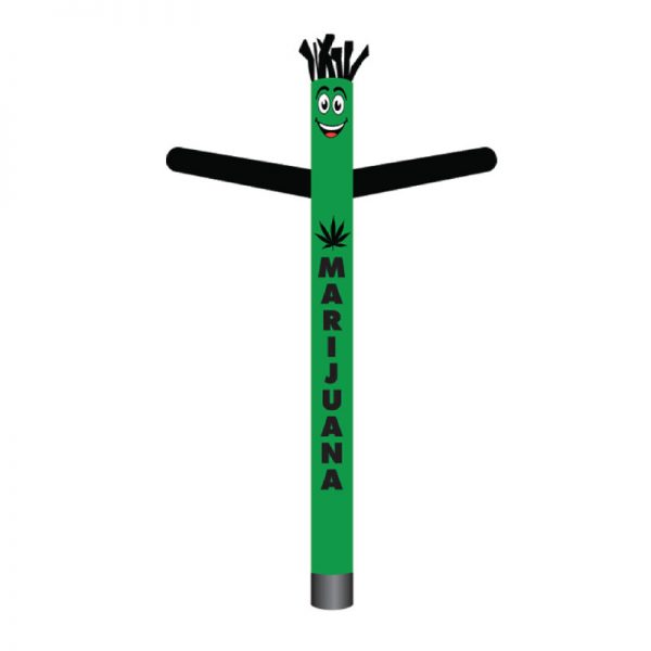 GD-11043 Marijuana (Green Yellow) 18' Inflatable Tube Man