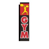 Gym Rectangle Flag Banner