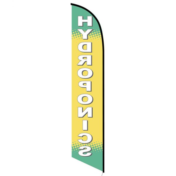 Hydroponics feather flag