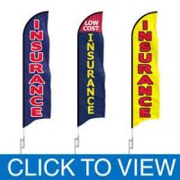 Stock Insurance Feather Flags