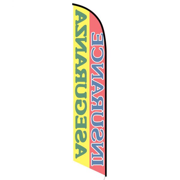 Insurance Aseguranza Feather Flag