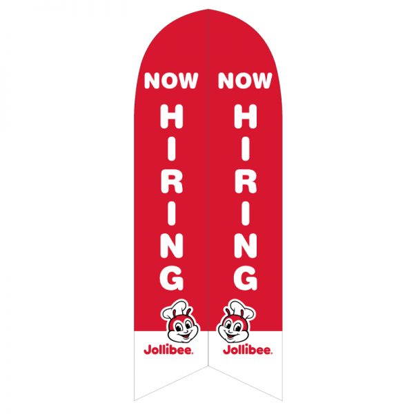 Jollibee now hiring feather flag