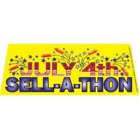 July 4th Sell-a-thon windshield banner