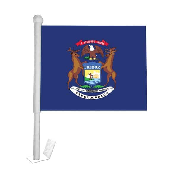 michigan state car flag