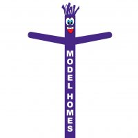 Model Homes (Purple) Inflatable Tube Man | 18ft Air Powered Outdoor Dancer Guy