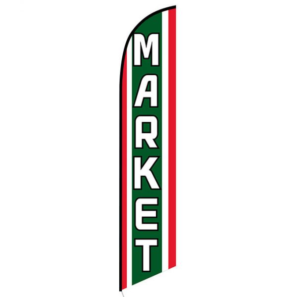 Market Feather Flag