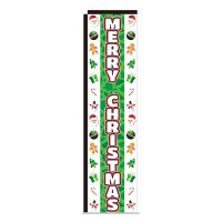 Merry Christmas Rectangle Banner Flag