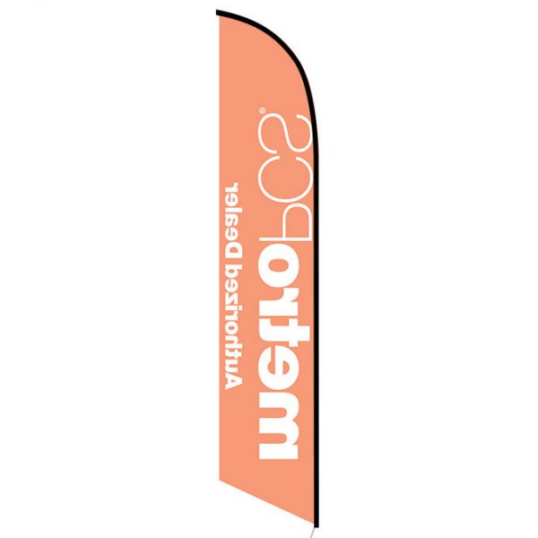 MetroPCS Authorized Dealer orange Feather Flag