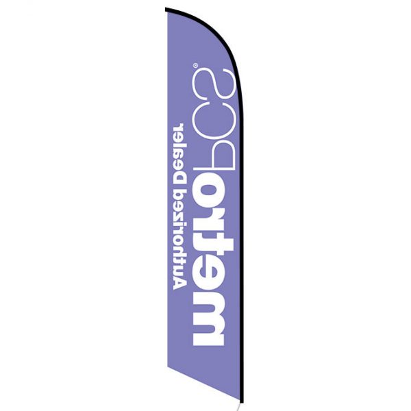 MetroPCS Authorized Dealer purple Feather Flag