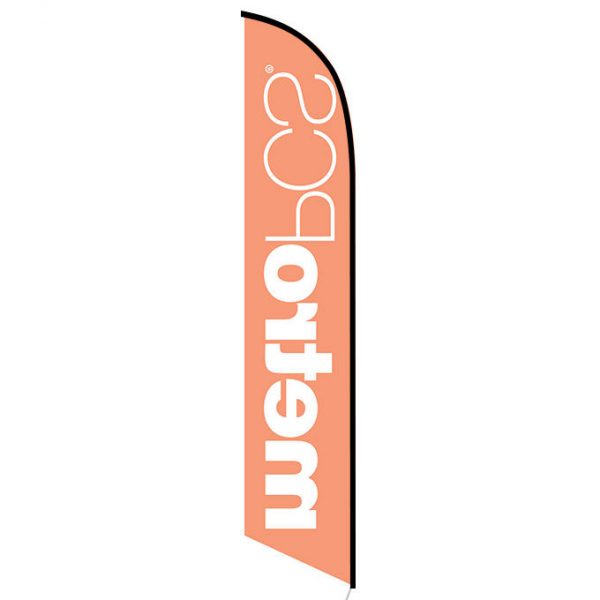 MetroPCS Orange Feather Flag