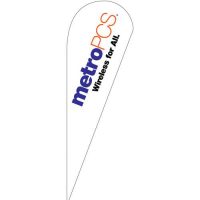 MetroPCS white Teardrop Flag