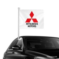 Mitsubishi Motors Window Clip-On Flag